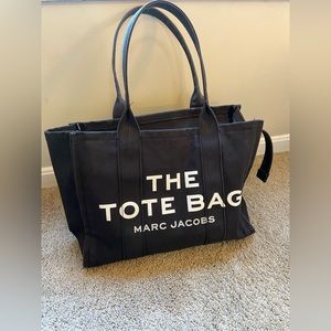 Marc Jacobs Large Black Canvas The Tote Bag